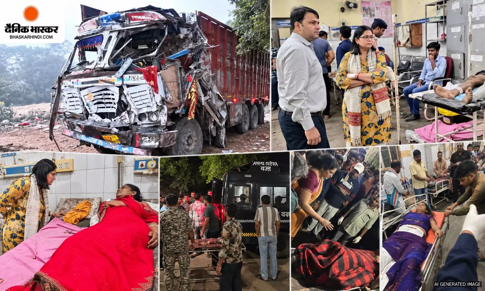 ग्वालियर में नवरात्रि के दौरान बड़ा हादसा, शीतला माता मंदिर जा रहे श्रद्धालुओं पर चढ़ा धान से भरा अनियंत्रित ट्रक, 15 की मौत ग्वालियर में नवरात्रि के दौरान बड़ा हादसा, शीतला माता मंदिर जा रहे श्रद्धालुओं पर चढ़ा धान से भरा अनियंत्रित ट्रक, 15 की मौत