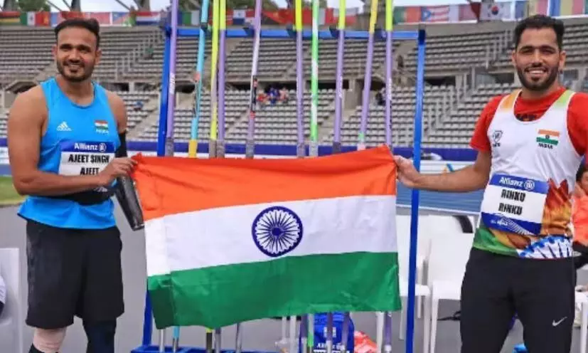भाला फेंक इवेंट में रिंकू ने भारत को दिलाया गोल्ड, अजीत ने जीता सिल्वर, 9 सेंटीमीटर का रहा फर्क