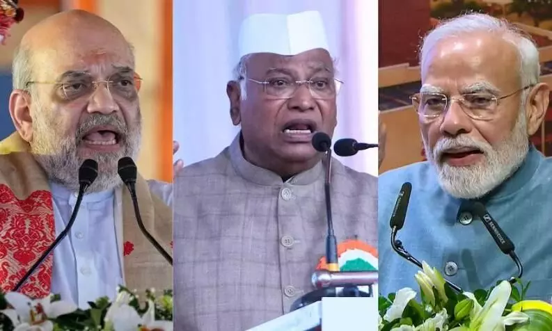 खड़गे के PM मोदी को लेकर दिए बयान पर मचा बवाल, अमित शाह बोले - कांग्रेस के पास केवल गाली-गालौच की राजनीति बची