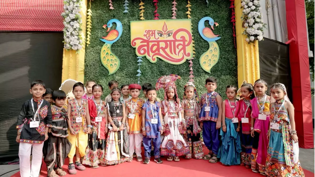 श्री गुरुकृपा विद्या संकुल की 18 से अधिक शाखाओं में नवरात्रि का उत्साह और भक्तिभाव के साथ भव्य आयोजन