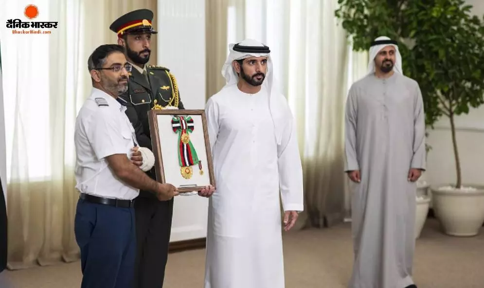 भारतीय पायलट को UAE के राष्ट्रपति ने लगाया गले, चोट देखकर कही दिल छू लेने वाली बात